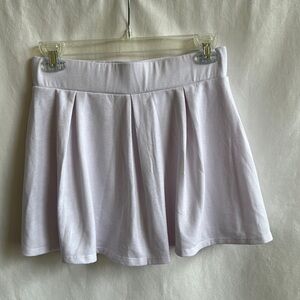 Paperoc white stretch knit skort / skirt, size M